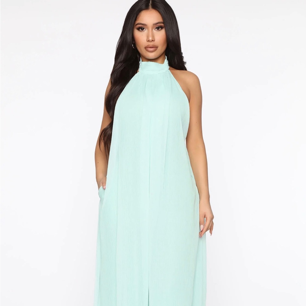 Backless Jumpsuit - Mint